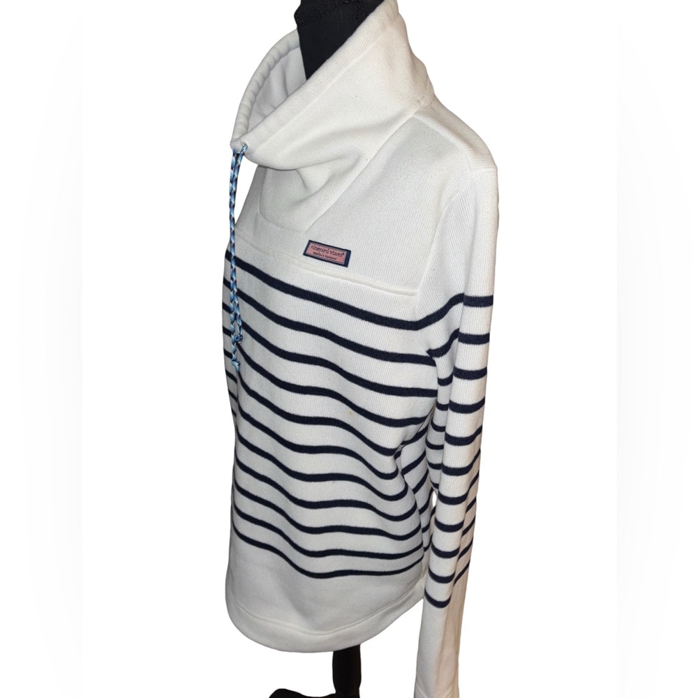 Vineyard Vines Funnel Neck Stripe Sweater L - Picture 3 of 8
